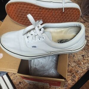 Vans Women's White Canvas Sneakers